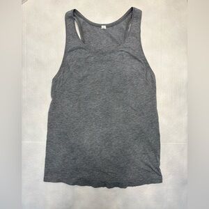 Lululemon Love Racerback Tank Top Heathered Medium Grey Sz 6 Pima Cotton